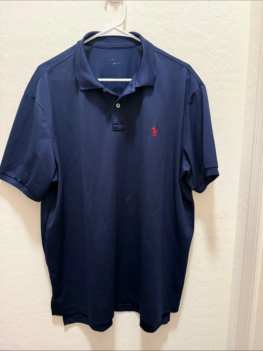 Ralph Lauren Navy Polo with Red Pony Logo